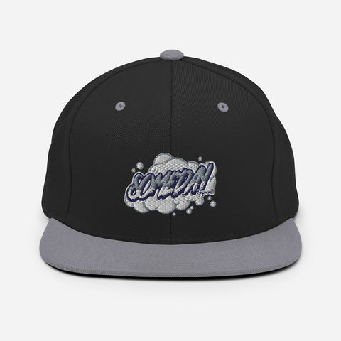 logo snapback hat.