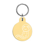 engraved pet ID tag.